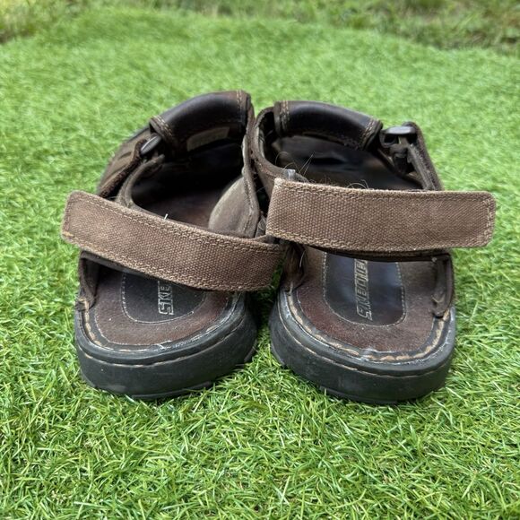 Skechers Sandals Mens Size‎ 12 Fisherman Gladiator Brown Leather Open Toe main image 4